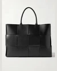 Bottega Veneta Tote bag in pelle con motivo Intrecciato Large Arco Nero