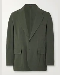 Drake's Blazer in cotone seersucker MK-I Games Verde