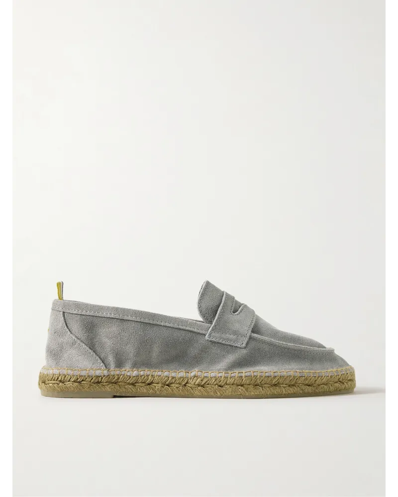 Castañer Espadrillas in camoscio Nacho Grigio