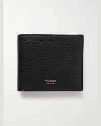 Tom Ford Portafoglio in pelle pieno fiore Nero