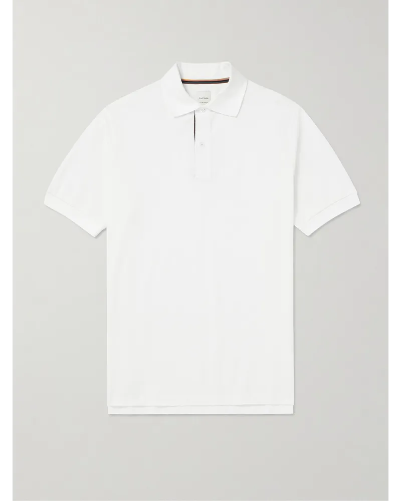 Paul Smith Polo in cotone piqué Bianco