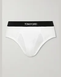 Tom Ford Slip in misto modal e cotone stretch Bianco