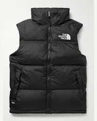 The North Face Piumino smanicato slim-fit in tessuto shell 1996 Retro Nuptse Nero