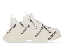 Sneakers Triple S Logotype Bianco - Donna Poliuretano & Poliestere