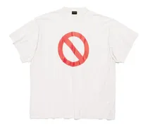 Music BFRND Series T-Shirt Inside-Out Oversize Bianco - Unisex Cotone