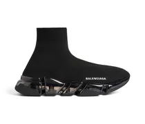 Sneaker Speed 2.0 Full Clear Sole In Maglia Riciclata Nero - Uomo Poliestere, Elastan