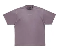 T-Shirt  Back Medium Fit Violetto - Uomo Cotone