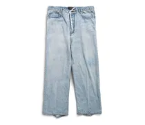 Pantaloni Baggy Oversize Blu - Unisex Cotone