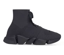 Sneakers Speed 2.0 Lace-Up In Maglia Riciclata Grigio E Argento - Uomo Poliestere, Elastan
