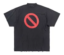 Music BFRND Series T-Shirt Inside-Out Oversize Nero - Unisex Cotone