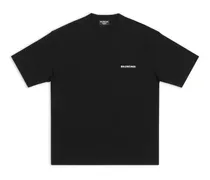 T-shirt Logo Medium Fit Nero - Uomo Cotone