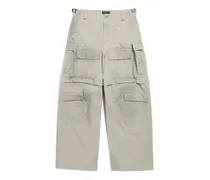 Pantaloni Cargo Ampi Beige - Uomo Cotone