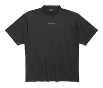 T-Shirt  Back Medium Fit Nero - Unisex Cotone