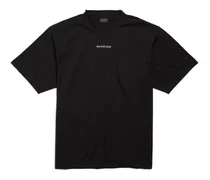 T-Shirt New  Back Medium Fit Nero - Unisex Cotone