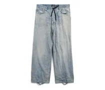 Pantaloni Baggy Oversize Blu - Unisex Cotone