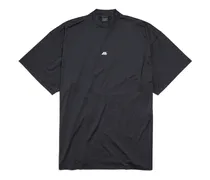 T-Shirt Activewear Large Fit Nero - Unisex Poliestere & Elastan