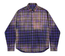 Camicia  Large Fit Violetto - Uomo Cotone