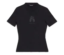 T-Shirt Burning Unity Aderente Nero - Donna Poliammide & Cotone