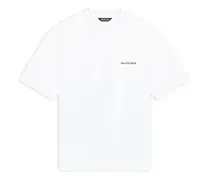 T-shirt Logo Medium Fit Bianco - Uomo Cotone