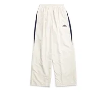 Pantaloni Tracksuit 3B Sports Icon Medium Fit Bianco - Unisex Poliammide