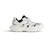 Sneaker Track Sock Bianco - Uomo Poliuretano, Poliestere, Nylon