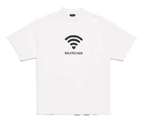 T-Shirt Lo_ve Medium Fit Bianco - Unisex Cotone