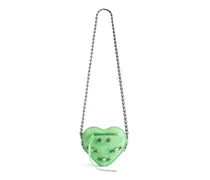 Borsa Le Cagole Heart Mini Verde - Donna - Pelle Di Agnello