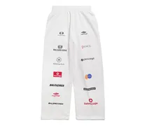 Pantaloni Da Tuta Baggy Top League Bianco - Uomo Cotone