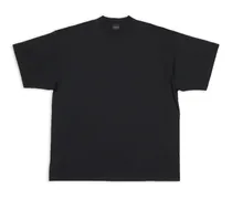 T-Shirt Oversize Nero - Uomo Cotone
