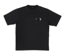 T-Shirt Gaffer Large Fit Nero - Uomo Cotone
