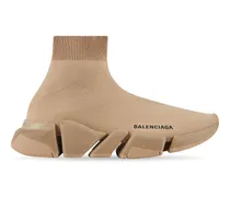 Sneakers Speed 2.0 In Maglia Riciclata Beige - Donna Poliestere, Elastan