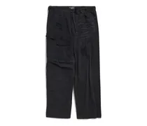 Pantaloni Hybrid Baggy Nero - Unisex Cotone
