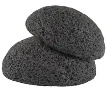 Detox Carbone Spugna Konjac con carbone di bambùSchiuma per peeling delicato