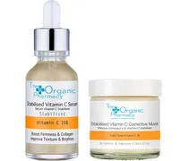 The Organic Pharmacy Cura Cura del viso Set regalo Stabilised Vitamin C Serum 15 % 30 ml + Stabilised Vitamin C Corrective Mask 3 % 60 ml 