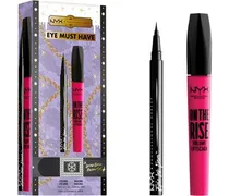 NYX Cosmetics Trucco degli occhi Mascara X-mas Eye Must Have Epic Eye Liner  1 ml + On The Rise Volume Mascara 10 ml 