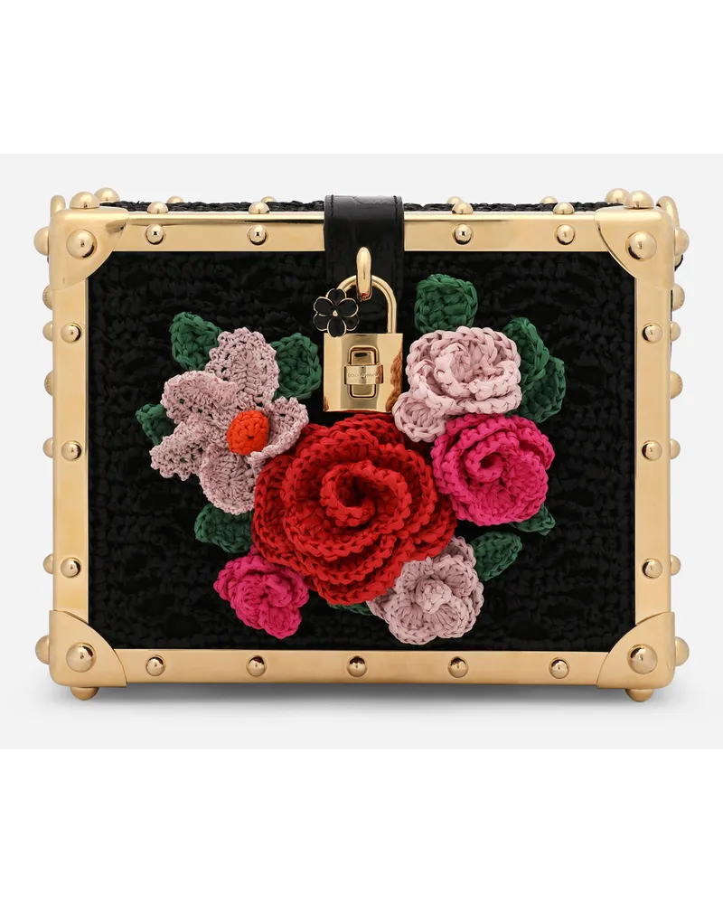 Dolce & Gabbana Borsa Dolce Box In Uncinetto Rafia - Donna Borse A Mano Multicolore Multicolor