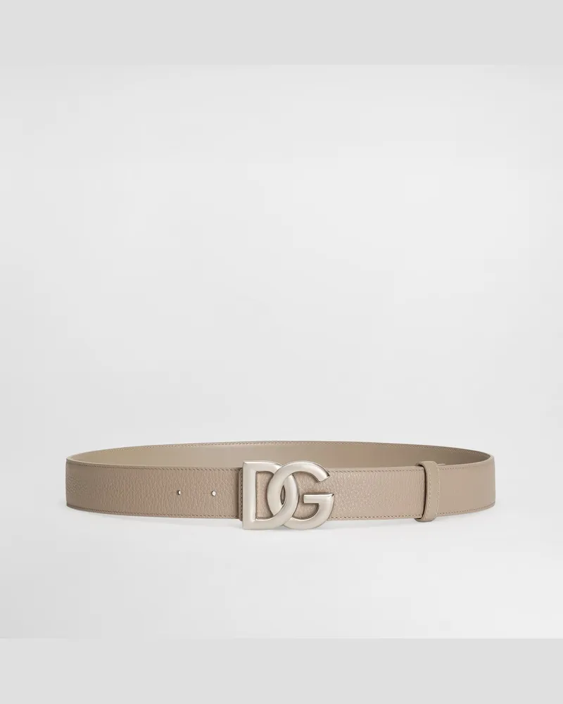 Dolce & Gabbana Cintura In Pelle Di Vitello - Uomo Cinture Beige Beige