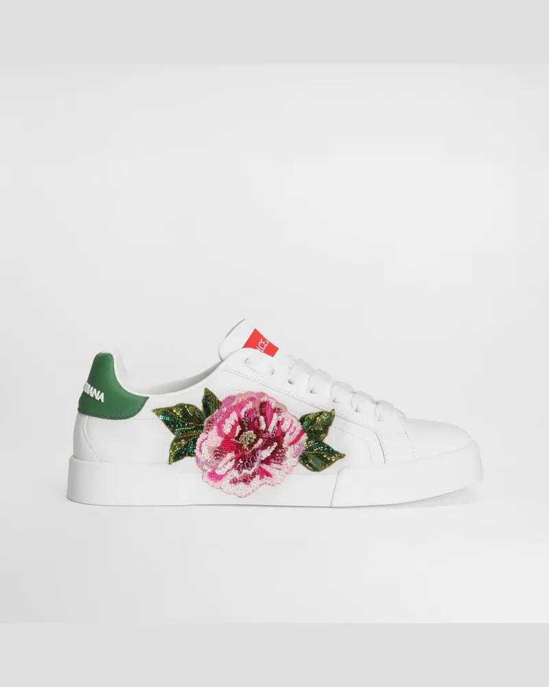 Dolce & Gabbana Sneaker Portofino Light In Pelle Di Vitello - Donna Sneaker Multicolore Multicolore