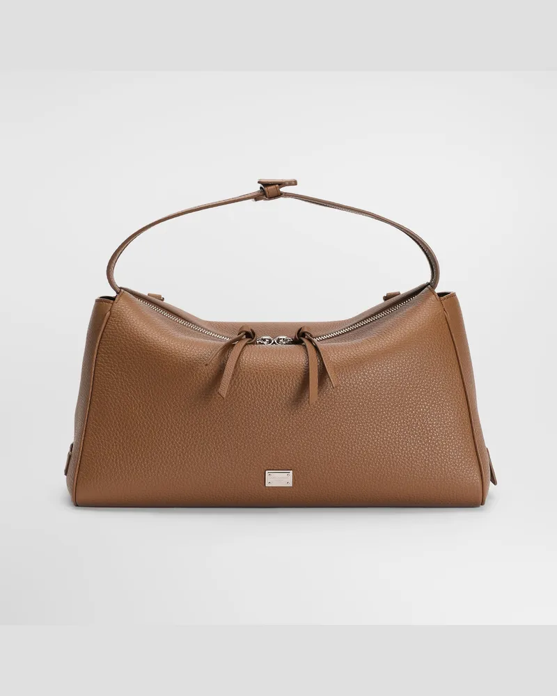 Dolce & Gabbana Borsa A Tracolla Vittoria In Pelle Di Vitello - Uomo Borse A Tracolla Marrone Caramello