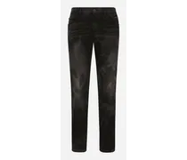 Jeans Regular Denim Grigio - Uomo Denim Multicolore