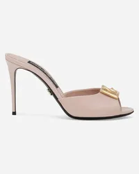 Dolce & Gabbana Mule In Vernice - Donna Slide E Mule Rosa Pelle Rosa