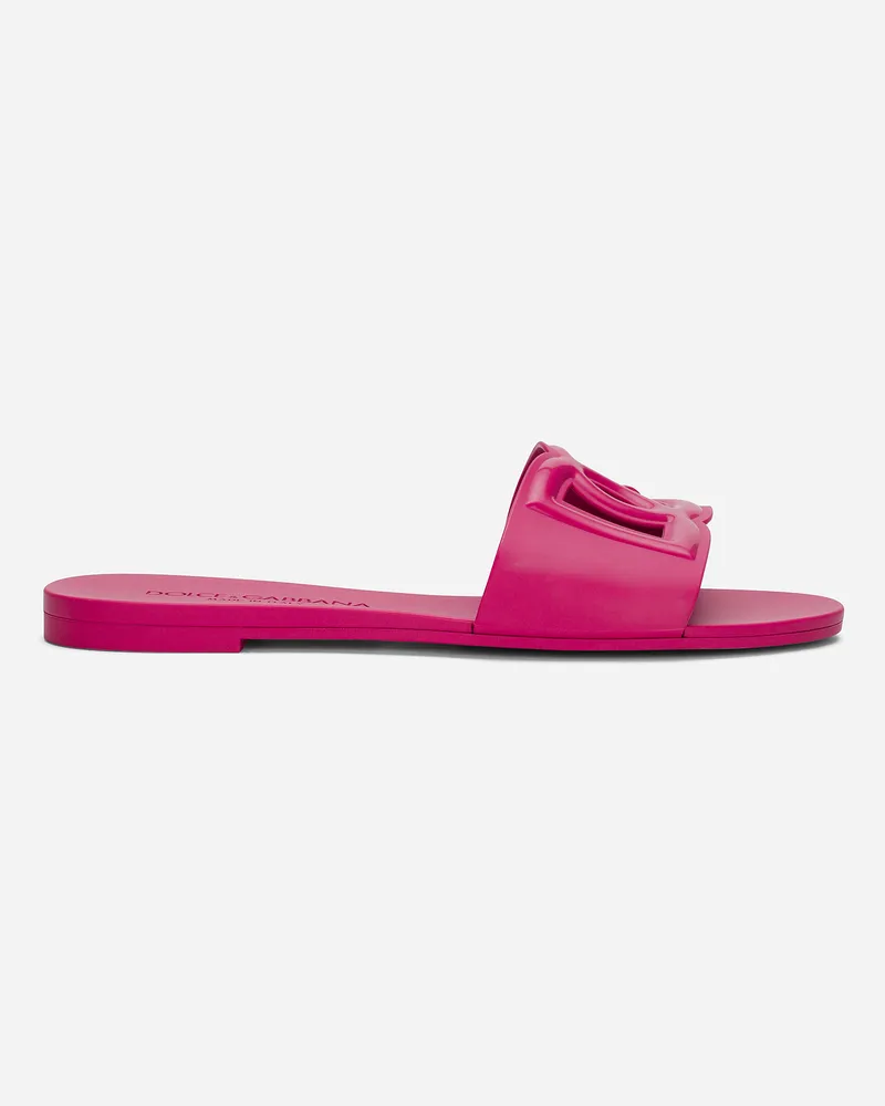 Dolce & Gabbana Slide Beachwear In Gomma - Donna Slide E Mule Fucsia Gomma Fuxia