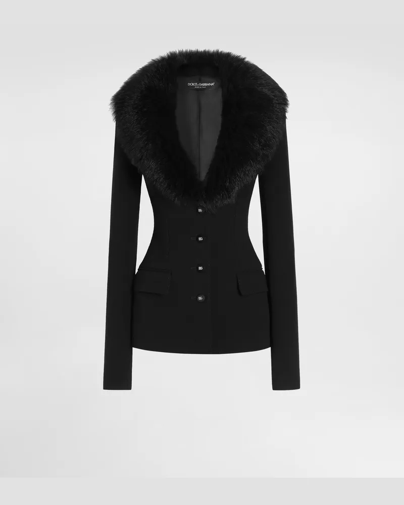 Dolce & Gabbana Giacca Monopetto In Lana - Donna Giacche E Blazer Nero Nero