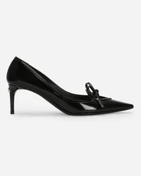 Dolce & Gabbana Décolleté In Pelle Di Vitello Lucida - Donna Décolleté E Slingback Nero Pelle Nero