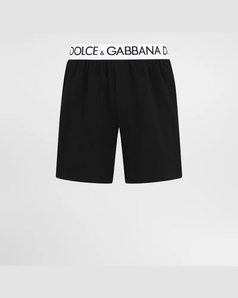 Dolce & Gabbana Shorts Cotone Bielastico - Uomo Intimo E Loungewear Nero Cotone Nero