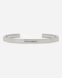 Dolce & Gabbana Bracciale Logo - Uomo Bijoux Argento Metallo Argento