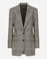 Dolce & Gabbana Giacca Monopetto In Principe Di Galles - Donna Giacche E Blazer Multicolore Quadri-check-tartan