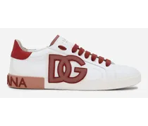Sneaker Portofino Vintage In Pelle Di Vitello - Donna Sneaker Bianco