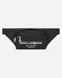 Dolce & Gabbana Marsupio Piccolo In Nylon - Uomo Zaini E Marsupi Blu Nylon Blu