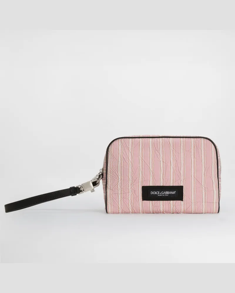 Dolce & Gabbana Borsa A Mano In Tessuto Froissé - Uomo Borse Shopping Multicolore Multicolore